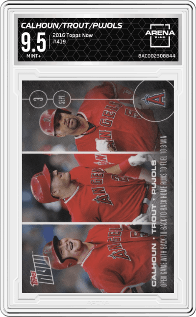 Kole Calhoun/Mike Trout/Albert Pujols
