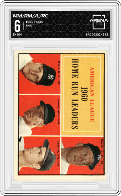 AL 1960 Home Run Leaders
