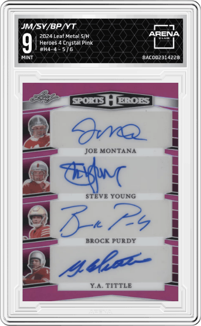 Joe Montana/Steve Young/Brock Purdy/Y.A. Tittle