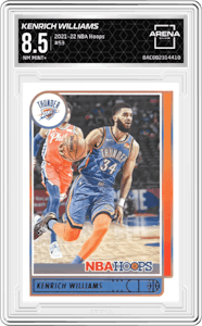 Kenrich Williams from the 2021-22 Panini NBA Hoops set graded by Arena Club and given an overall grade of 8.5.