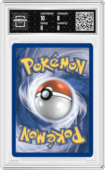 Tropical Beach from the 2011 Pokemon B&W Promo set featuring a Top Thirty-two parallel graded by Arena Club and given an overall grade of 8.5.