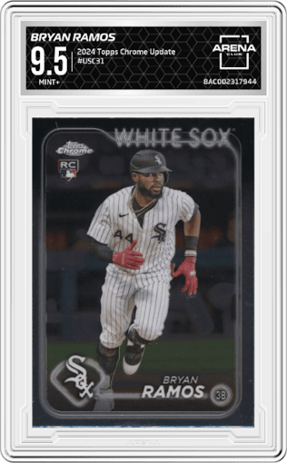 Bryan Ramos from the 2024 Topps Chrome Update set graded by Arena Club and given an overall grade of 9.5.