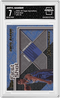 Jeryl Sasser from the 2001-02 Topps Xpectations set graded by Arena Club and given an overall grade of 7.