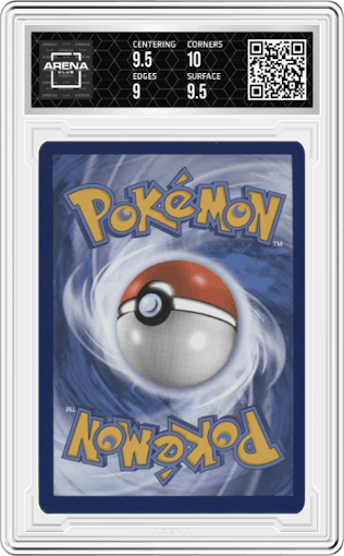 Pikachu V from the 2022 Pokemon SWSH set graded by Arena Club and given an overall grade of 9.5.