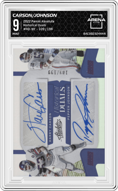 Harry Carson/Pepper Johnson