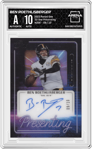 Ben Roethlisberger  from the 2023 Panini One set graded by Arena Club.