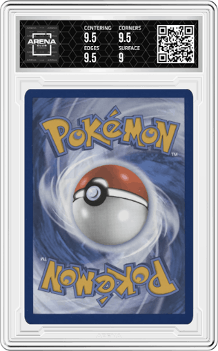 Terapagos ex from the 2025 Pokemon SV set graded by Arena Club and given an overall grade of 9.5.