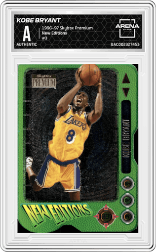 Kobe Bryant from the 1996-97 Skybox Premium set graded by Arena Club.