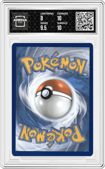 Klara from the 2021 Pokemon SWSH set graded by Arena Club and given an overall grade of 8.5.