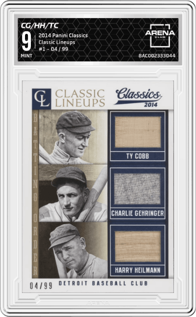 Charlie Gehringer/Harry Heilmann/Ty Cobb