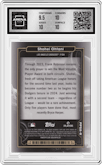 Shohei Ohtani from the 2024 Topps Cosmic Chrome set graded by Arena Club and given an overall grade of 10.