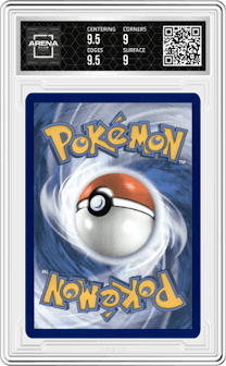 Pinsir from the 2024 Pokemon SV set graded by Arena Club and given an overall grade of 9.5.