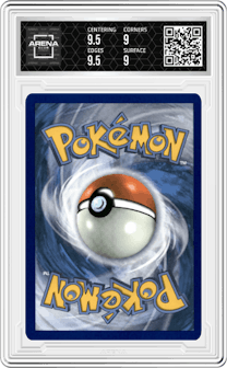 Mew ex from the 2024 Pokemon SV set graded by Arena Club and given an overall grade of 9.5.