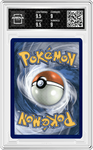 Mew ex from the 2024 Pokemon SV set graded by Arena Club and given an overall grade of 9.5.