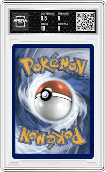 Pikachu ex from the 2024 Pokemon SV set graded by Arena Club and given an overall grade of 9.5.