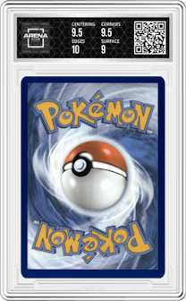Pikachu ex from the 2024 Pokemon SV set graded by Arena Club and given an overall grade of 9.5.