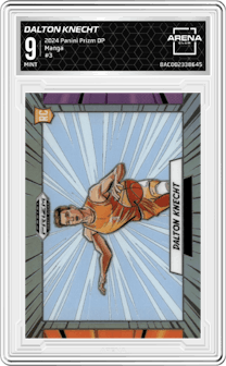Dalton Knecht from the 2024 Panini Prizm Draft Picks set graded by Arena Club and given an overall grade of 9.