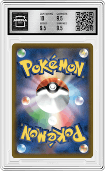 Charizard Vstar from the 2022 Pokemon SWSH JPN set graded by Arena Club and given an overall grade of 10.