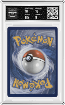 Peonia from the 2021 Pokemon SWSH set graded by Arena Club and given an overall grade of 9.5.