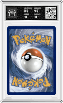 Wallace from the 2022 Pokemon SWSH set graded by Arena Club and given an overall grade of 9.