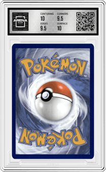 Palafin from the 2024 Pokemon SV set graded by Arena Club and given an overall grade of 10.