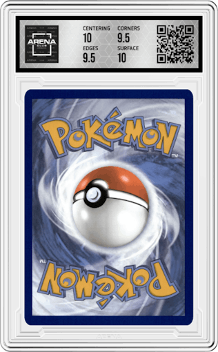 Palafin from the 2024 Pokemon SV set graded by Arena Club and given an overall grade of 10.