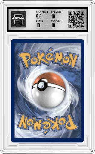 Slither Wing from the 2023 Pokemon SV set graded by Arena Club and given an overall grade of 10.