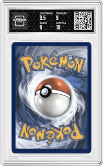 Frosmoth from the 2022 Pokemon SWSH set graded by Arena Club and given an overall grade of 9.5.