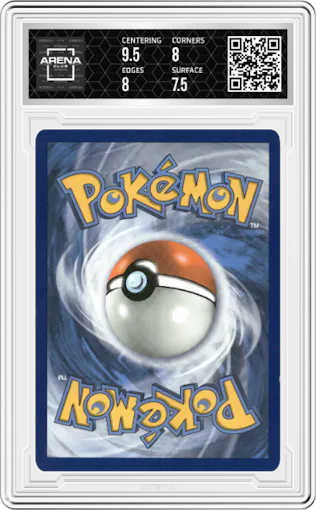 Lady from the 2019 Pokemon S&M  set graded by Arena Club and given an overall grade of 8.