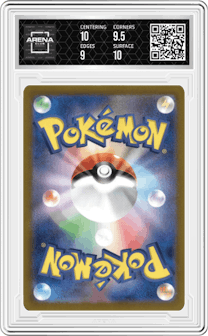 Eevee ex from the 2024 Pokemon SV JPN set graded by Arena Club and given an overall grade of 9.5.