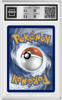 Deoxys VMAX from the 2023 Pokemon SWSH set graded by Arena Club and given an overall grade of 10.
