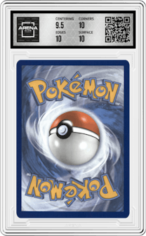 Radiant Charizard from the 2022 Pokemon SWSH set graded by Arena Club and given an overall grade of 10.