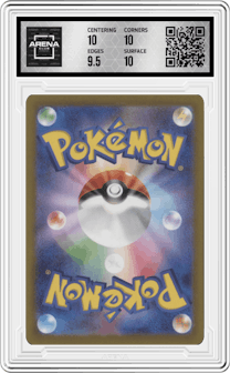 Charizard V from the 2022 Pokemon SWSH JPN set graded by Arena Club and given an overall grade of 10.