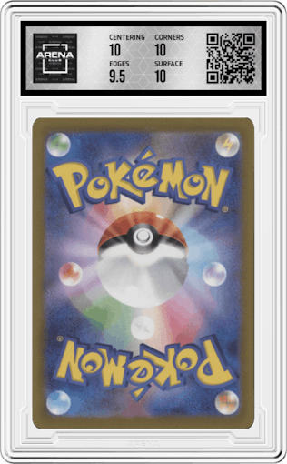 Charizard V from the 2022 Pokemon SWSH JPN set graded by Arena Club and given an overall grade of 10.