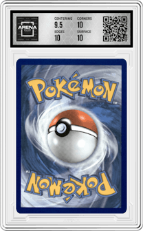 Luxray GL LV.X from the 2021 Pokemon SWSH set featuring a Rising Rivals parallel graded by Arena Club and given an overall grade of 10.