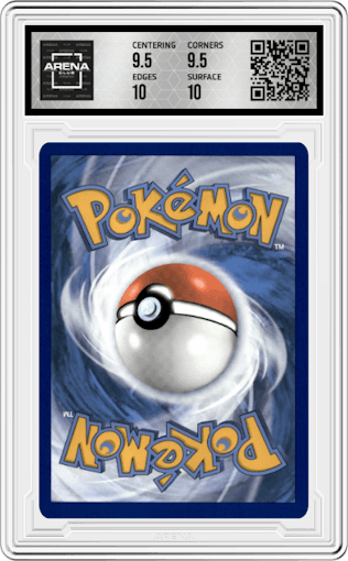 Roserade from the 2022 Pokemon SWSH set graded by Arena Club and given an overall grade of 10.