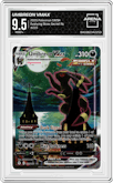 Umbreon VMAX from the 2021 Pokemon SWSH set graded by Arena Club and given an overall grade of 9.5.