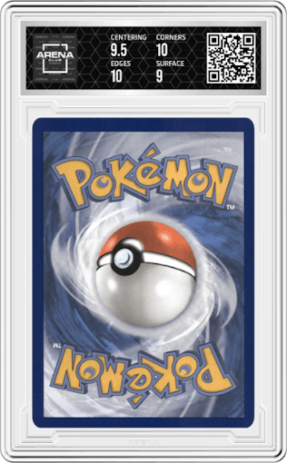 Celebi V from the 2021 Pokemon SWSH set graded by Arena Club and given an overall grade of 9.5.