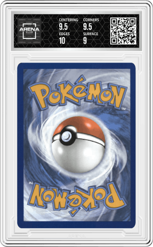 Iron Valiant ex from the 2025 Pokemon SV set graded by Arena Club and given an overall grade of 9.5.