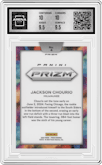 Jackson Chourio from the 2024 Panini Prizm set graded by Arena Club and given an overall grade of 10.