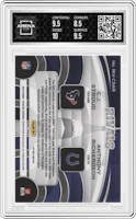 C.J. Stroud/Anthony Richardson from the 2023 Panini Spectra set featuring a Hyper parallel graded by Arena Club and given an overall grade of 9.