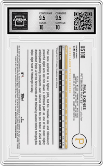 Paul Skenes from the 2024 Topps Update set graded by Arena Club and given an overall grade of 10.