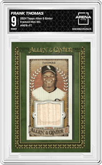 Frank Thomas from the 2024 Topps Allen & Ginter set graded by Arena Club and given an overall grade of 9.