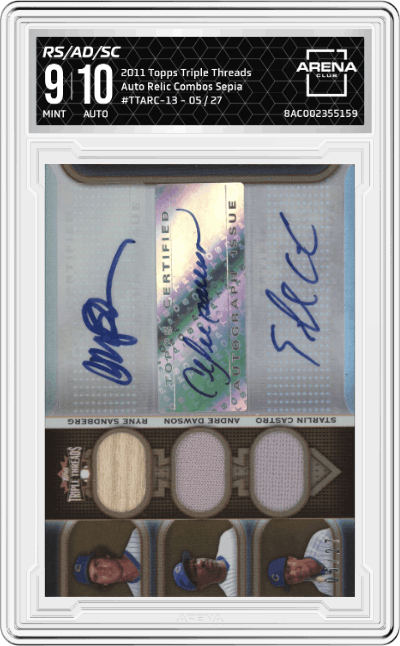 Ryne Sandberg/Andre Dawson/Starlin Castro 