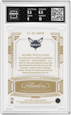 Mark Williams from the 2022-23 Panini Flawless set featuring a Gold parallel graded by Arena Club and given an overall grade of 9.