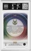 Giannis Antetokounmpo from the 2023-24 Panini Select  set graded by Arena Club and given an overall grade of 9.5.