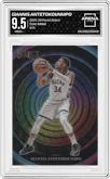 Giannis Antetokounmpo from the 2023-24 Panini Select  set graded by Arena Club and given an overall grade of 9.5.