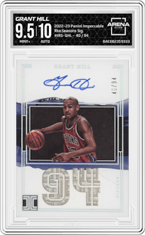 Grant Hill  from the 2022-23 Panini Impeccable set graded by Arena Club and given an overall grade of 9.5.