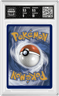 Eevee from the 2024 Pokemon SV set graded by Arena Club and given an overall grade of 9.5.