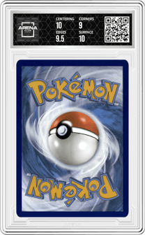 Zapdos EX from the 2023 Pokemon SV set graded by Arena Club and given an overall grade of 9.5.